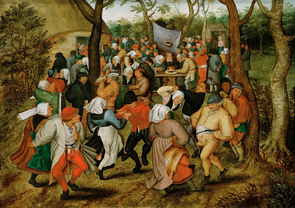 Brueghel le jeune - Danse de noces en plein air